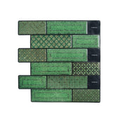 Vintage Peel and Stick Tile | Green Subway Stick on Tile | Self Adhesive Tiles For Home Décor From Mosaicowall